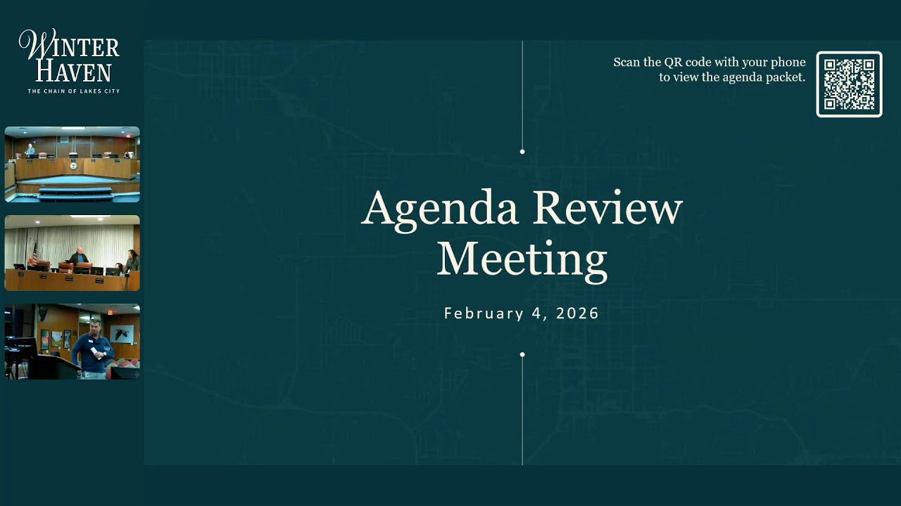 Agenda Review Meeting, February 4, 2026