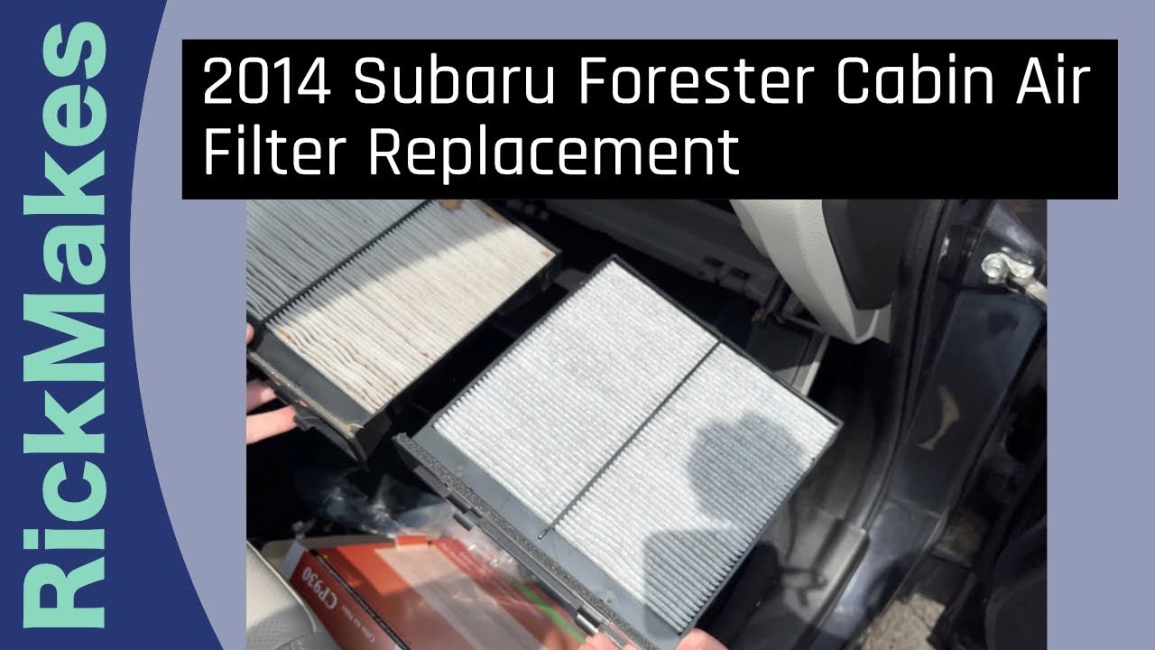 Замена салонного фильтра Subaru Forester 2014 года