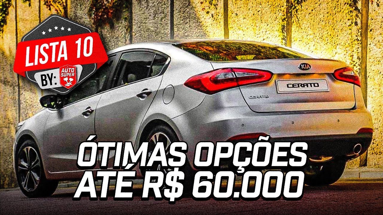10 CARROS PARA COMPRAR ATÉ R$60.000 ! Não vai ter Peugeot 2008 e C4 Cactus