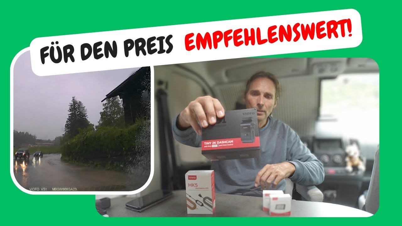 Jetzt mit CPL Filter:Günstige Dashcam Viofo VS1 mit HDR Technik und sehr kleinen Abmaßen!