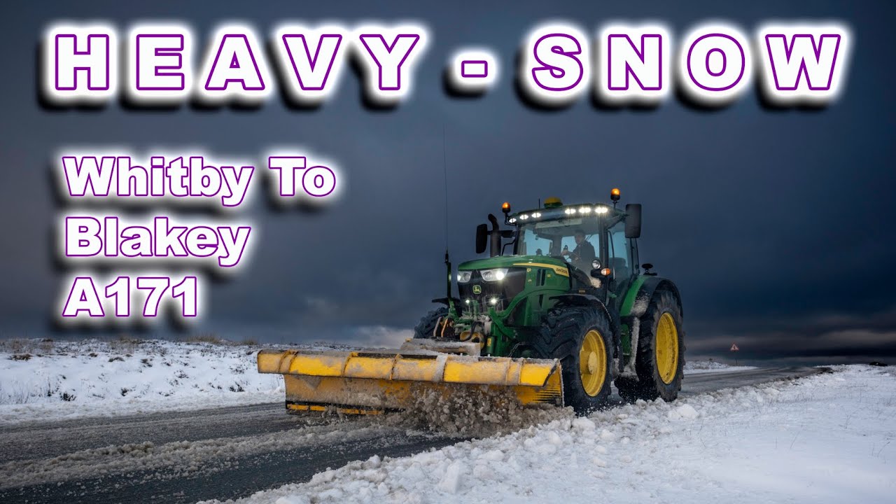 Heavy Snow - A171 Moor Road Whitby to Guisborough Nov 2025