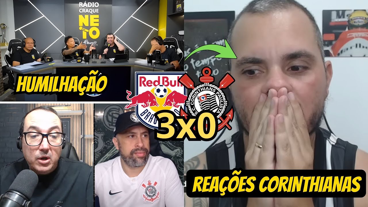 REACT DOS CORINTIANOS DESCONTROLADOS - RB BRAGANTINO 3X0 CORINTHIANS - VAMOS RIR DELES!