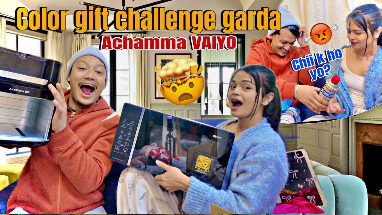 LASTAI BATHO BUDA 🙄color gift exchange gone wrong #dailyvlogchallenge  Day. 1/30