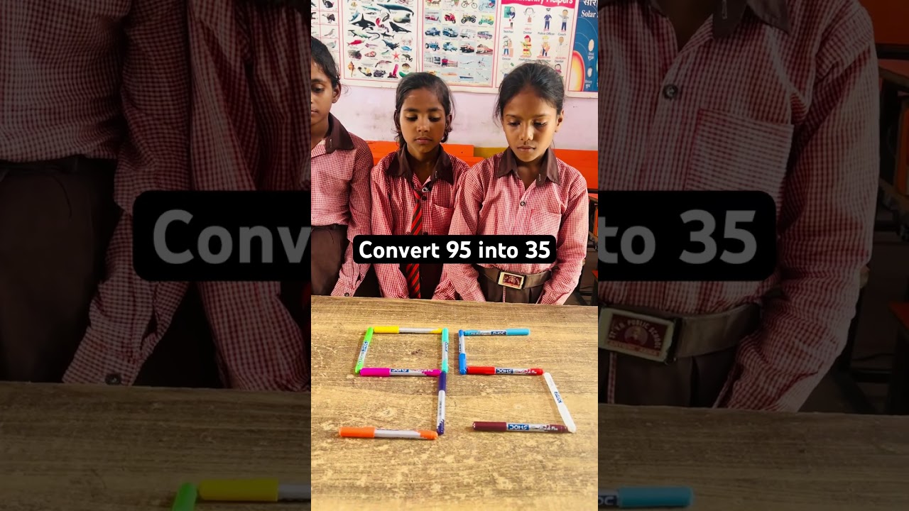 ||How to Convert 95 into 35||@SchoolActivityy