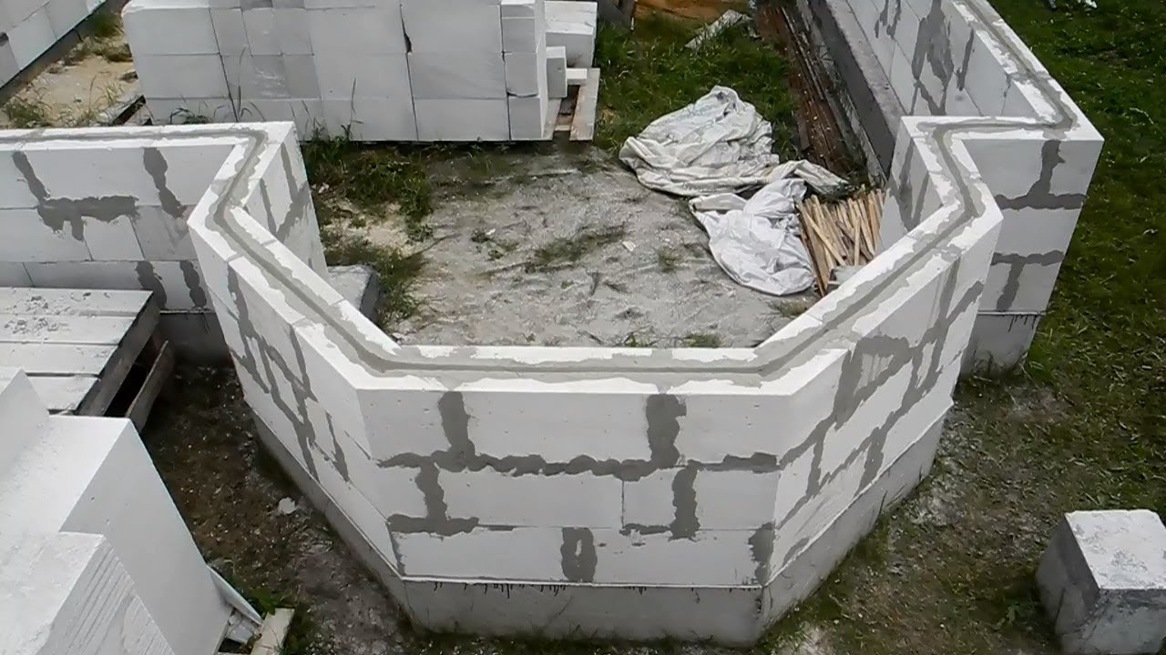 Простой способ сделать ЭРКЕР из пеноблоков И БЕЗ ОТХОДОВ