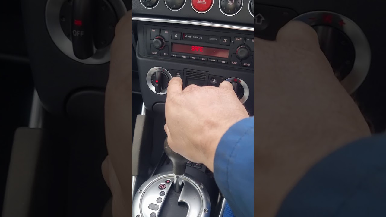 Audi radio safe mode reset