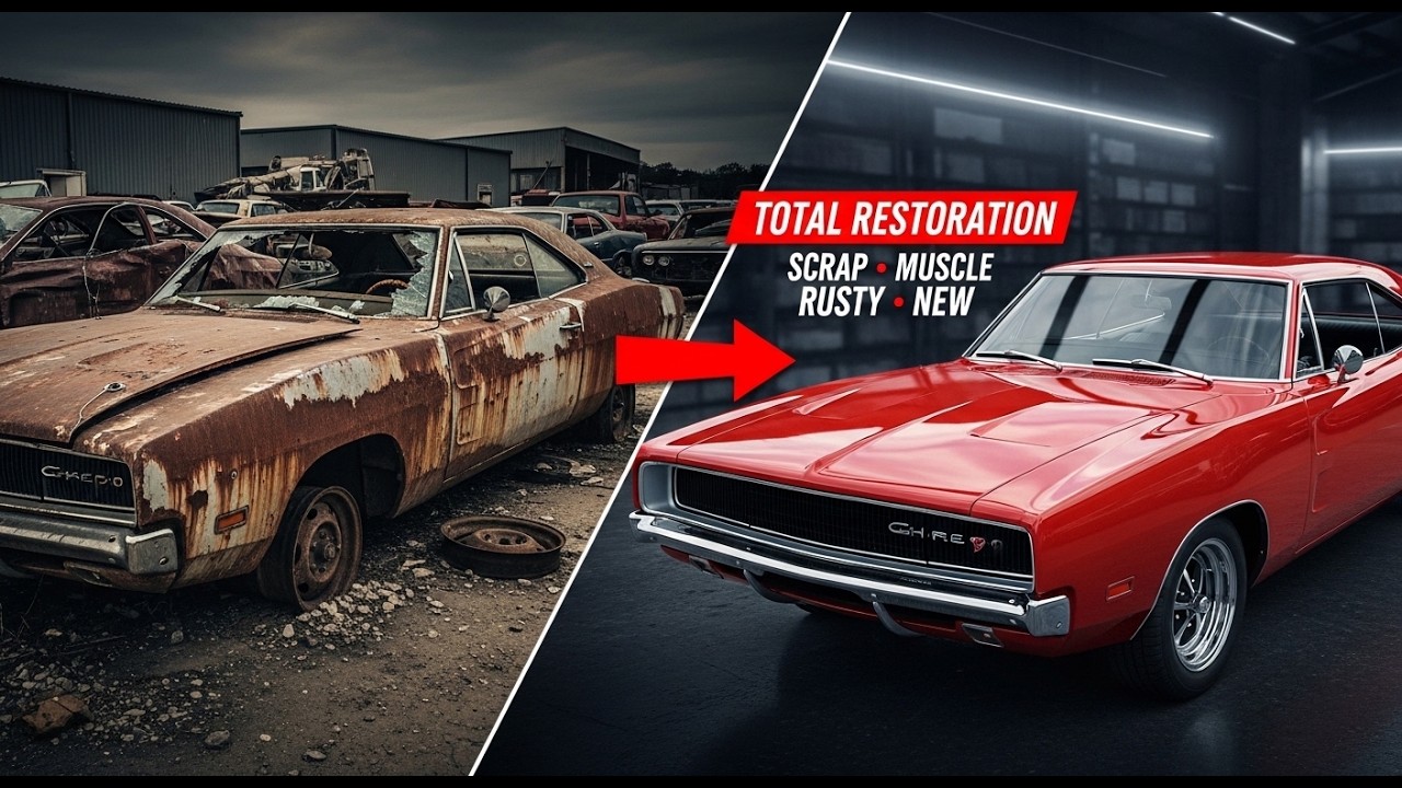 Rusty Dodge Charger Full Restoration | Satisfying Car Rebuild