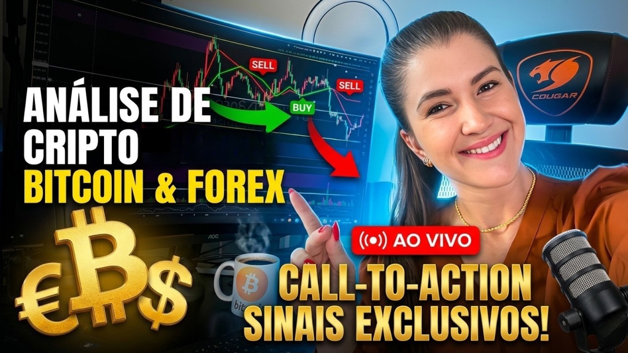 🔴 AO VIVO: Alta FAKE do Bitcoin + FOREX