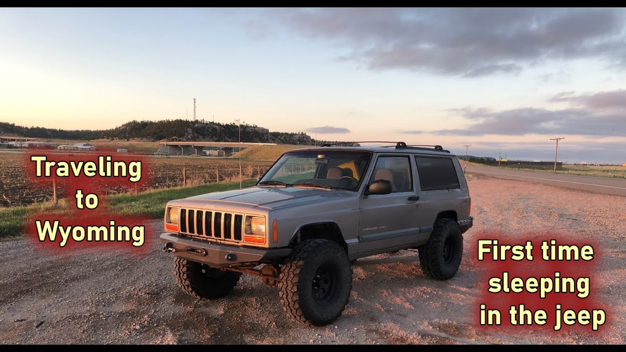 Traveling to Wyoming | SLEEPING IN A JEEP CHEROKEE XJ
