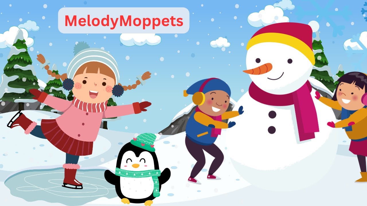Good Morning Snowy Skating Snowman | Fun song for kids