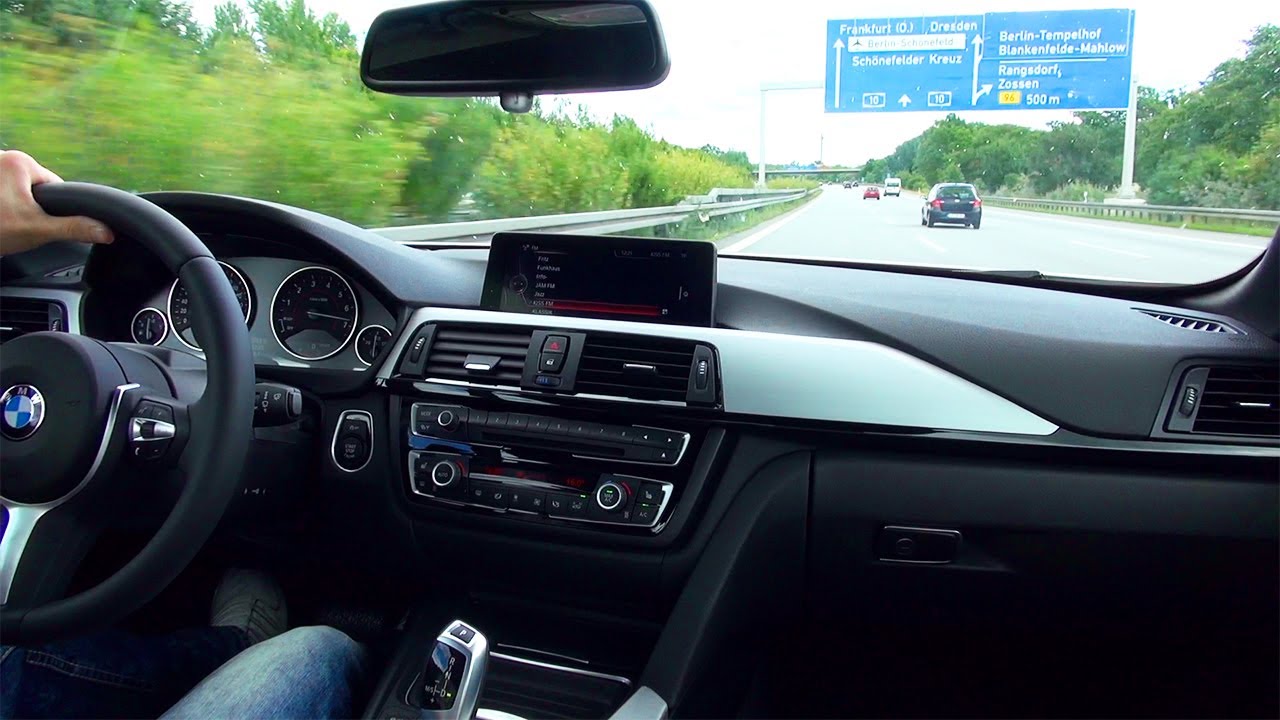 BMW 435i Onboard Co Driver View Acceleration Autobahn Autostrada Kickdown Sound F33 Cabrio