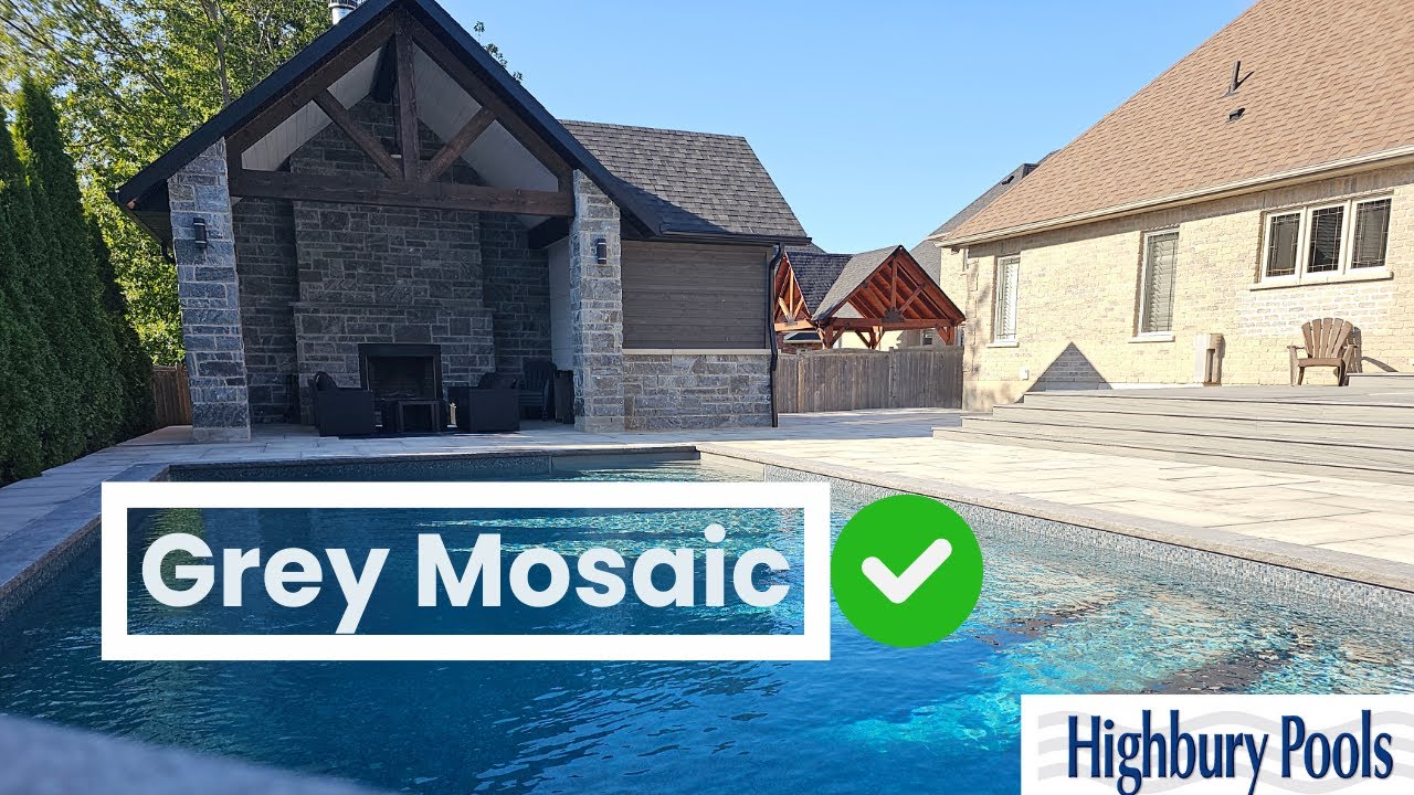 2026 Swimming Pool Liner Selection | Grey Mosaic from Highbury Pools