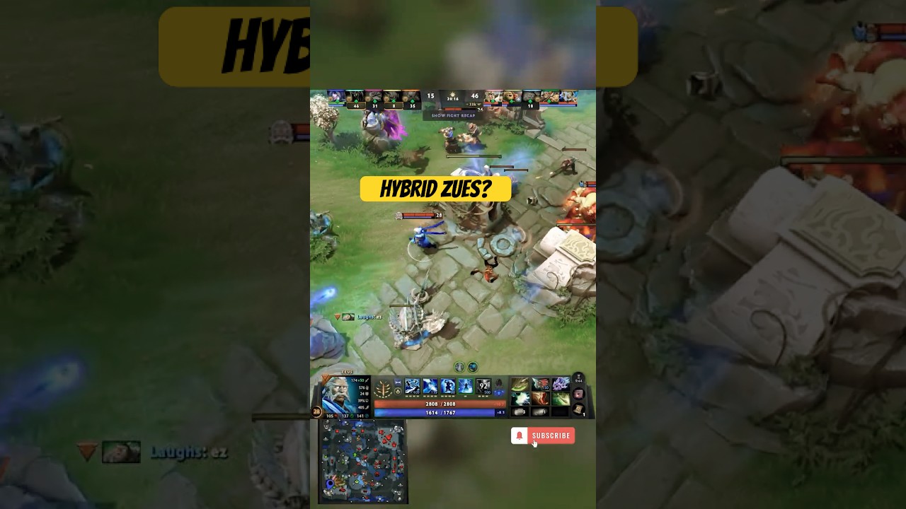 Zeus Hybrid Carry Build? Swift Blink + Pike + Mjollnir + Butterfly #Dota2 #Zeus