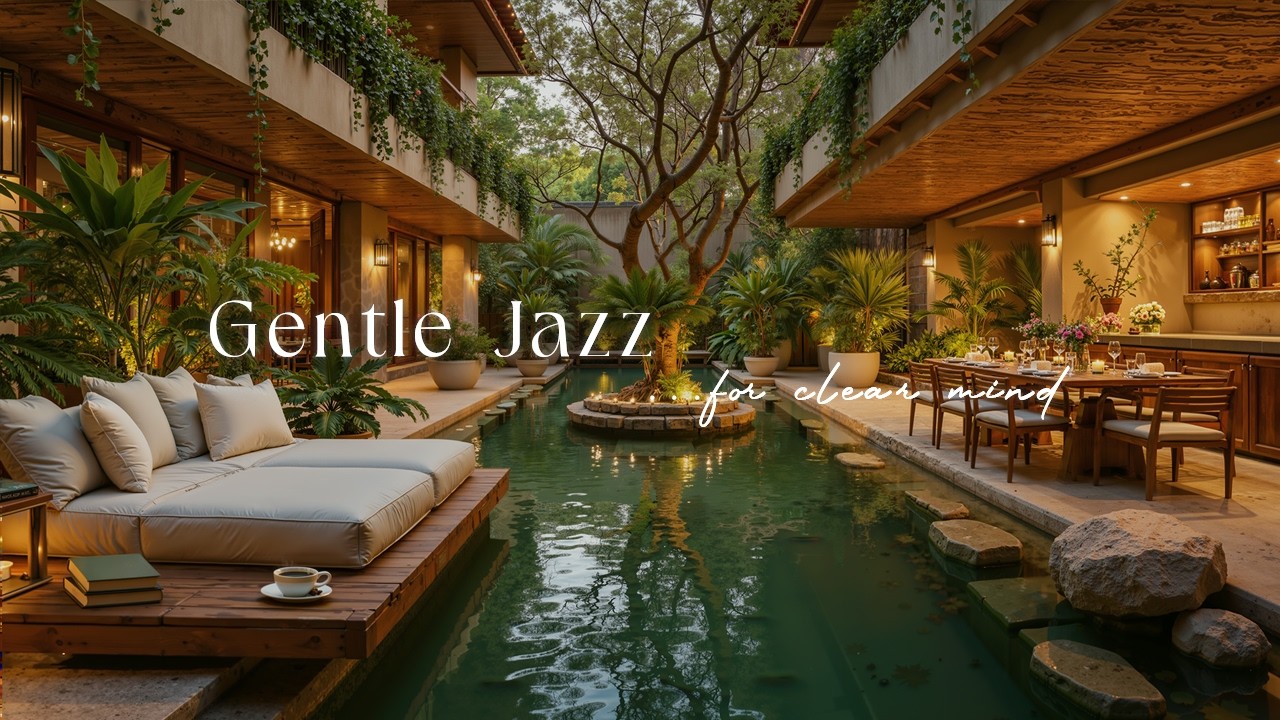 Wellness Retreat Garden Jazz for Uplifting | Gentle Jazz Therapy & Natural Calm For Clear Mind