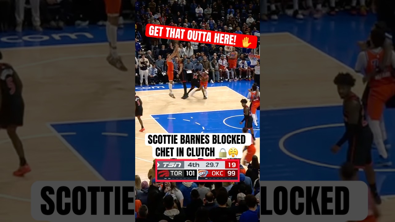 SCOTTIE BARNES CLAMPED CHET 🤯🍿