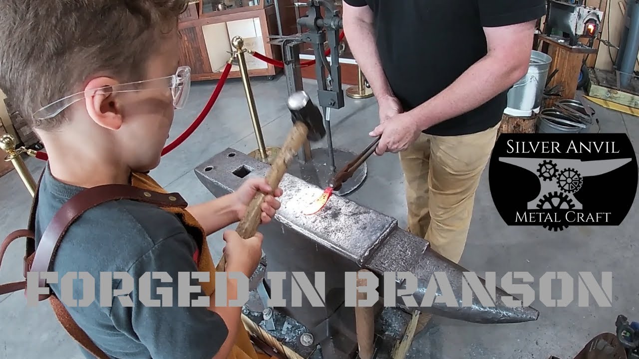 Forging a Knife in Branson! - Silver Anvil Metal Craft