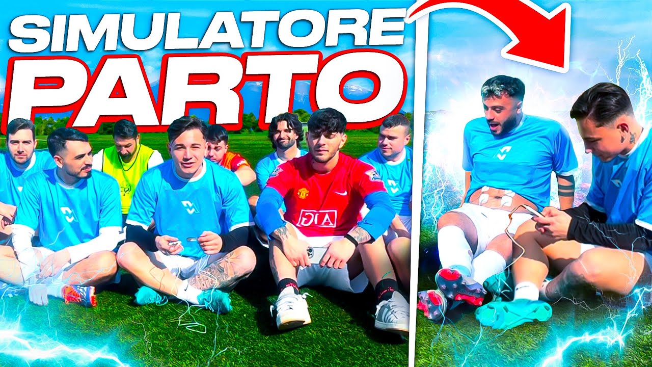 PROVIAMO* il SIMULATORE DI PARTO😱con il NAPOLI CREATORS😂