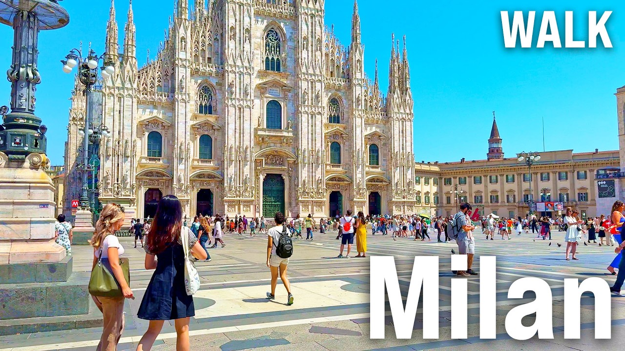MILAN Walking Tour 2025 | Italy Immersive Video with Captions [4K/60fps]