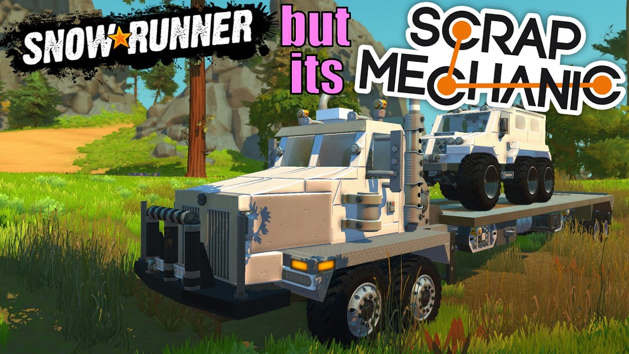 I Built SnowRunner's TwinSteer In Scrap Mechanic (and the YAR 87)