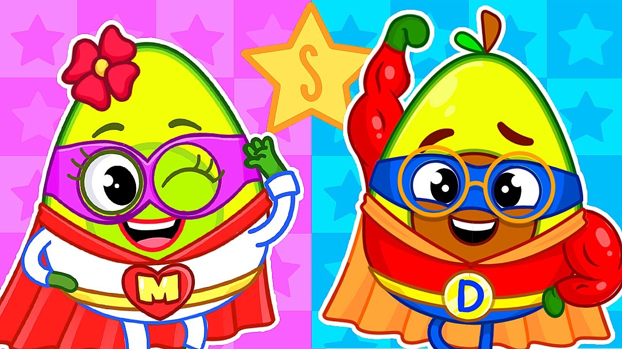 Super Avocado Family 🤩 Superhero Team 🦸✨ II Kids Songs by VocaVoca Friends 🥑