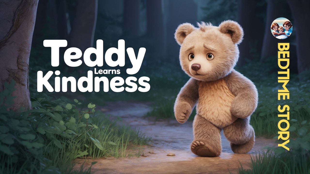 Gentle Bedtime Moral Stories : Teddy Learns Kindness & Respect (7 Min)