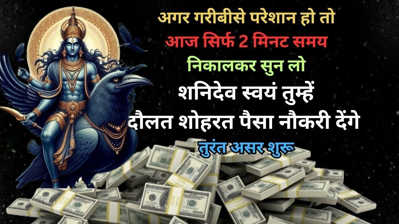 आज सिर्फ 2 मिनट समय निकालकर सुन लो शनि देव मंत्र | shanidev mantra  #wealthmantra