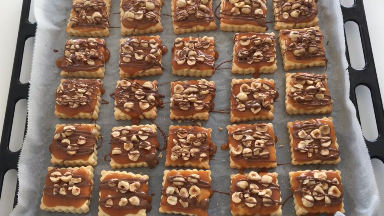 Artık Hazır Almayın! Karamelli Fındıklı Kurabiye❤️Snickers Kurabiye