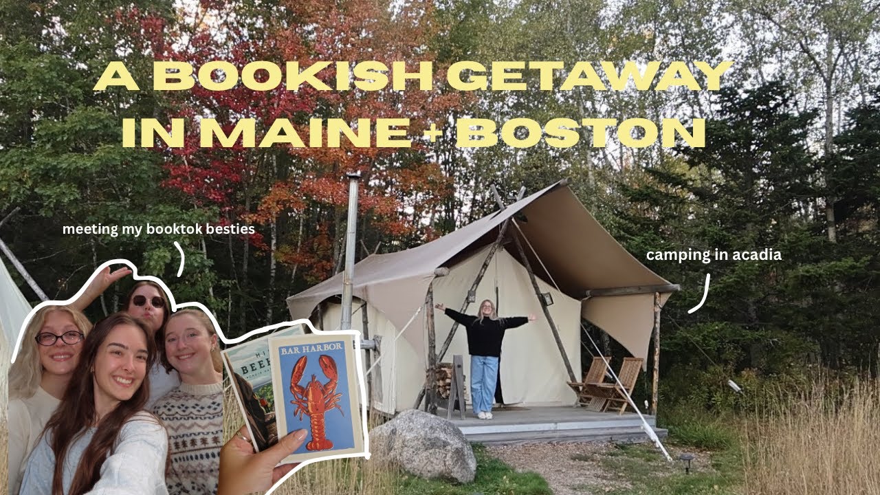 a bookish vaca in new england | cozy fall weekend, meeting my book besties, reading romance & horror