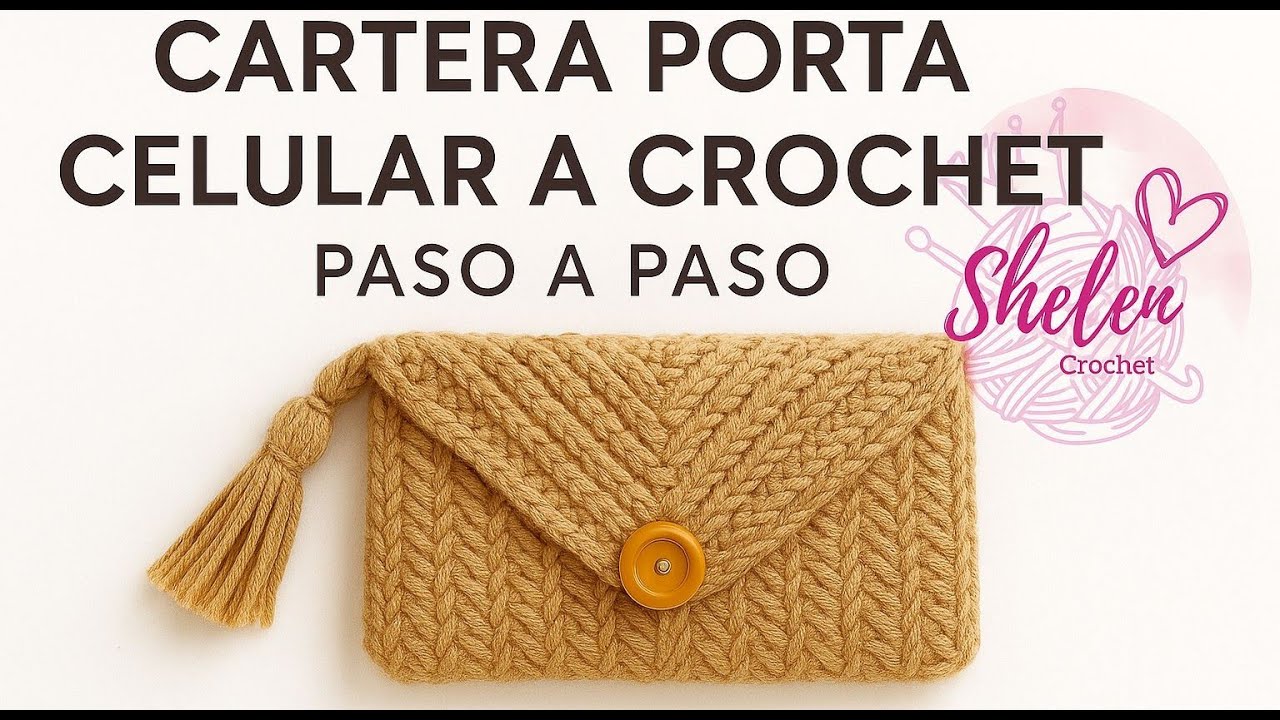 👉 Cartera Porta Celular a Crochet 😍 | Paso a Paso Fácil y Rápido