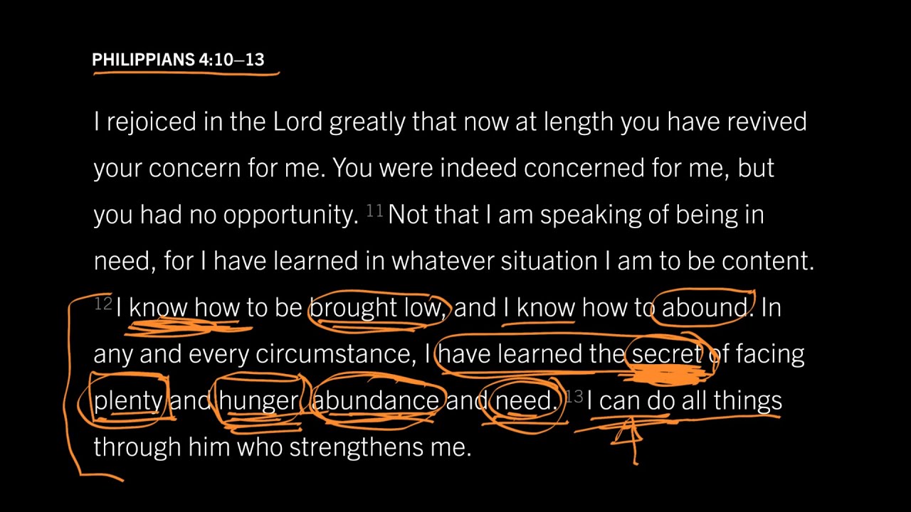 How to Actually Live the Secret of Contentment: Philippians 4:10&ndash;13, Part 6