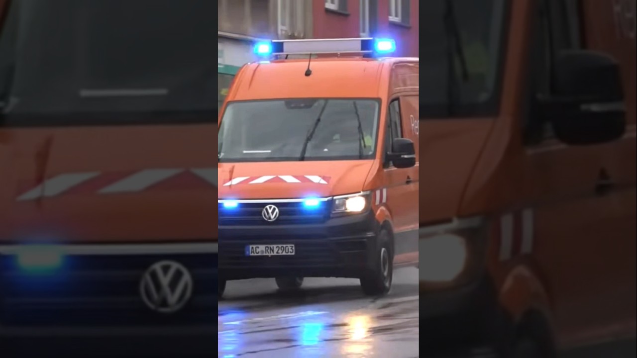 GASAUSSTRÖMUNG ⚠️☢️● Einsatzfahrt Gasnotdienst der RegioNetz in Aachen 🚨