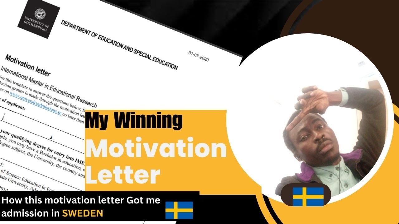 My Gothenburg Motivation | This Motivation Letter Got Me Admission in Sweden | Learn this now