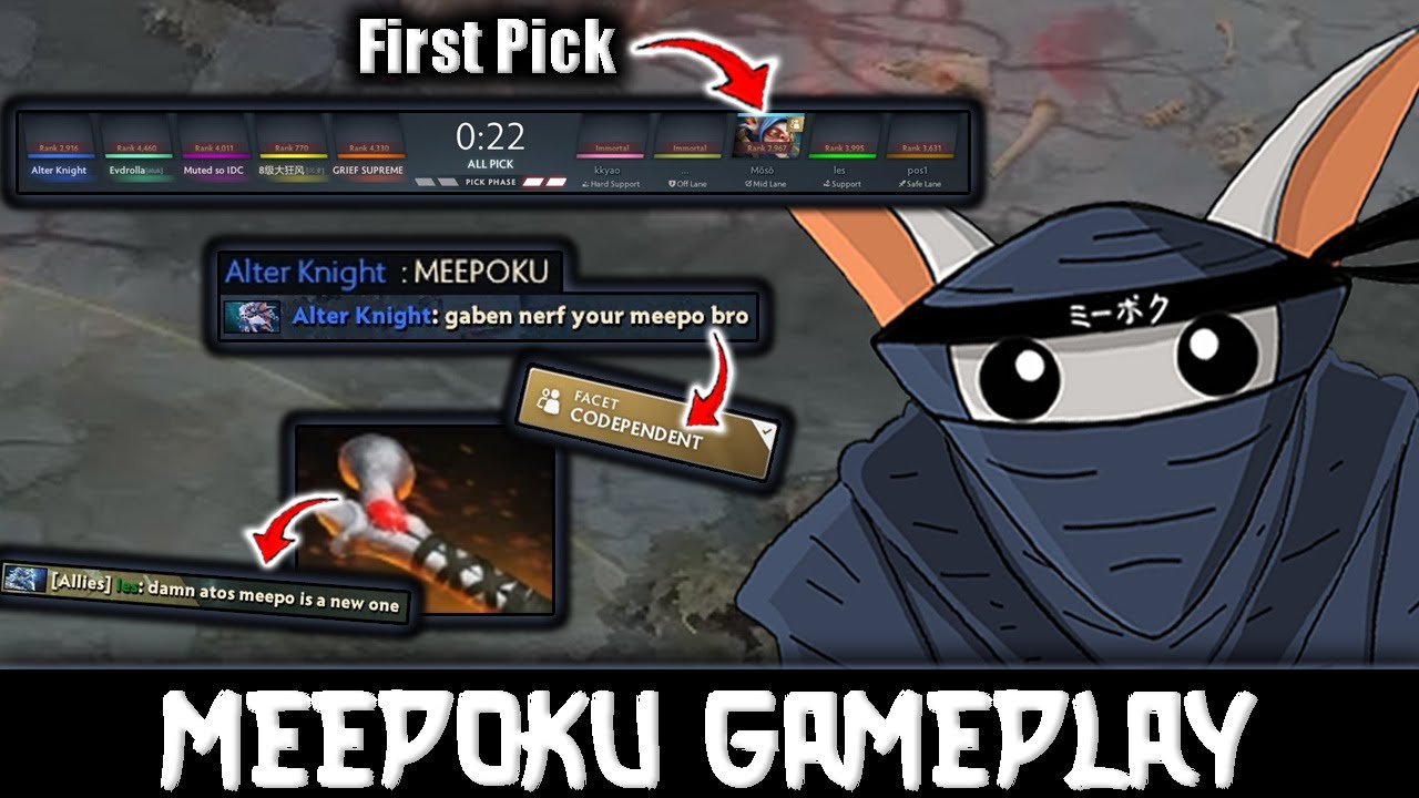 first pick Meepo is back🤡, even after nerfed, Codependent is Strong - Meepoku Journey#36