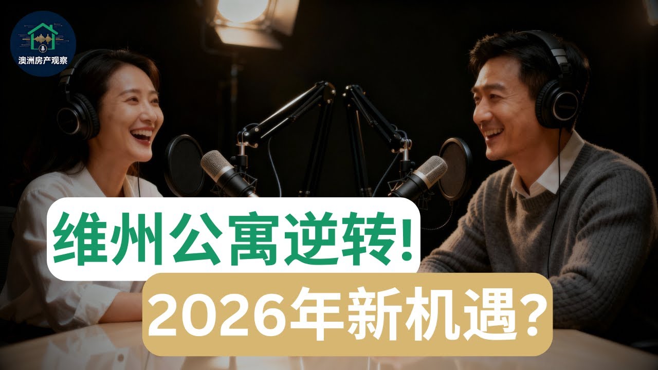 【澳洲房产】重磅突发！维州公寓惊人逆转！2026年房价结构性巨变？