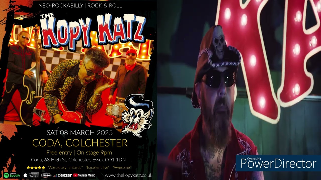The Kopy Katz are in COLCHESTER, Essex this Saturday