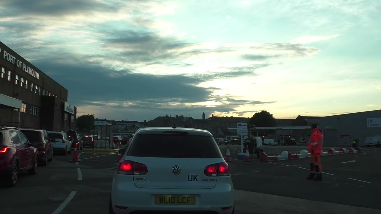 Driving Off Ferry MV Armorique Brittany Ferries Plymouth, England Saturday, 10th May 2025