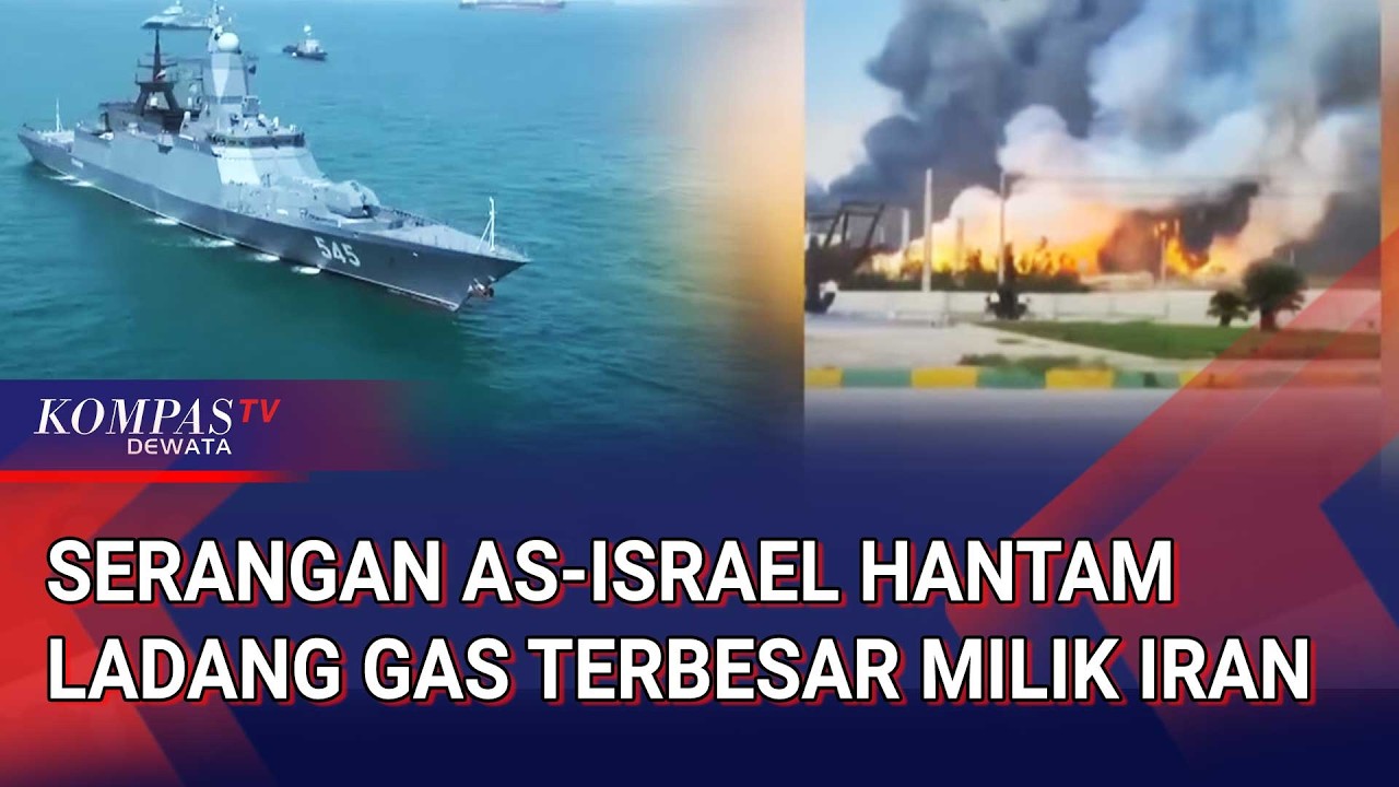 Serangan AS-Israel Hantam Ladang Gas Terbesar Milik Iran