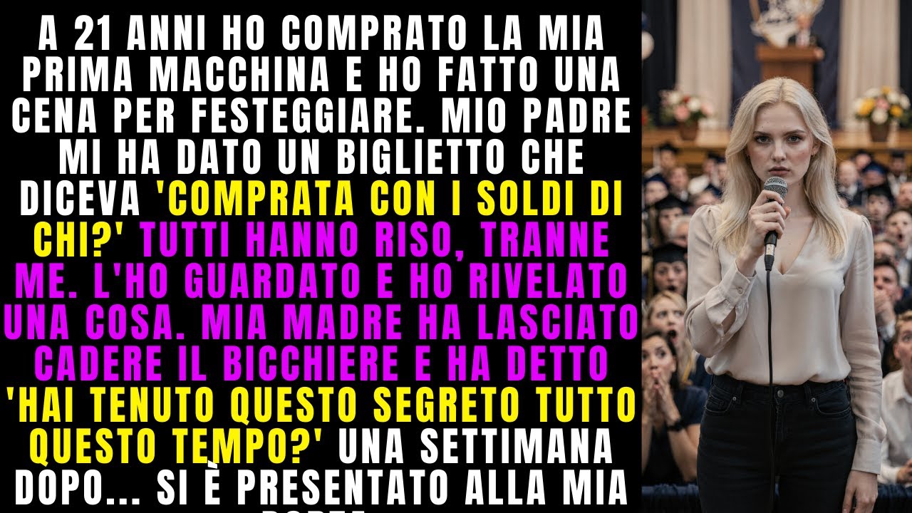Il biglietto di mio padre per l'auto diceva 'Con i soldi di chi?' Han riso — Ho rivelato a tutti