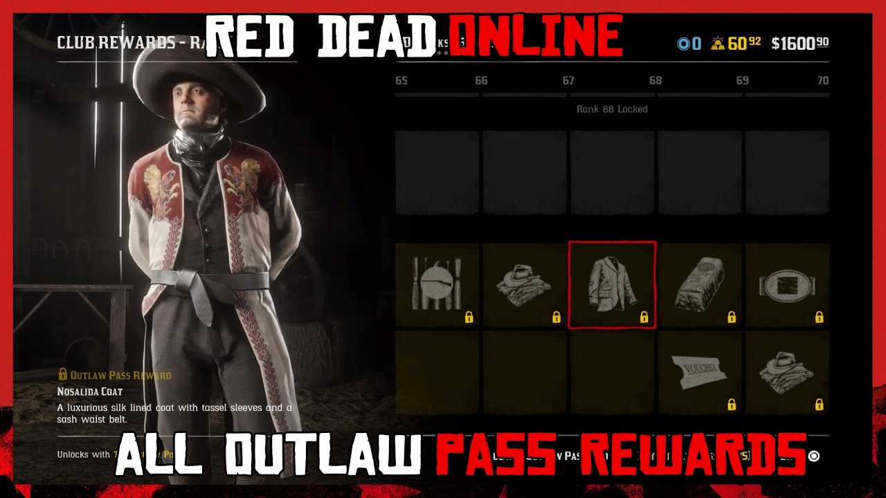 Red Dead Online All Outlaw Pass Item Rewards Showcase