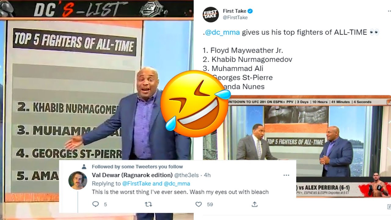 Daniel Cormiers List Of GREATEST Fighters Of All Time Breaks The Internet