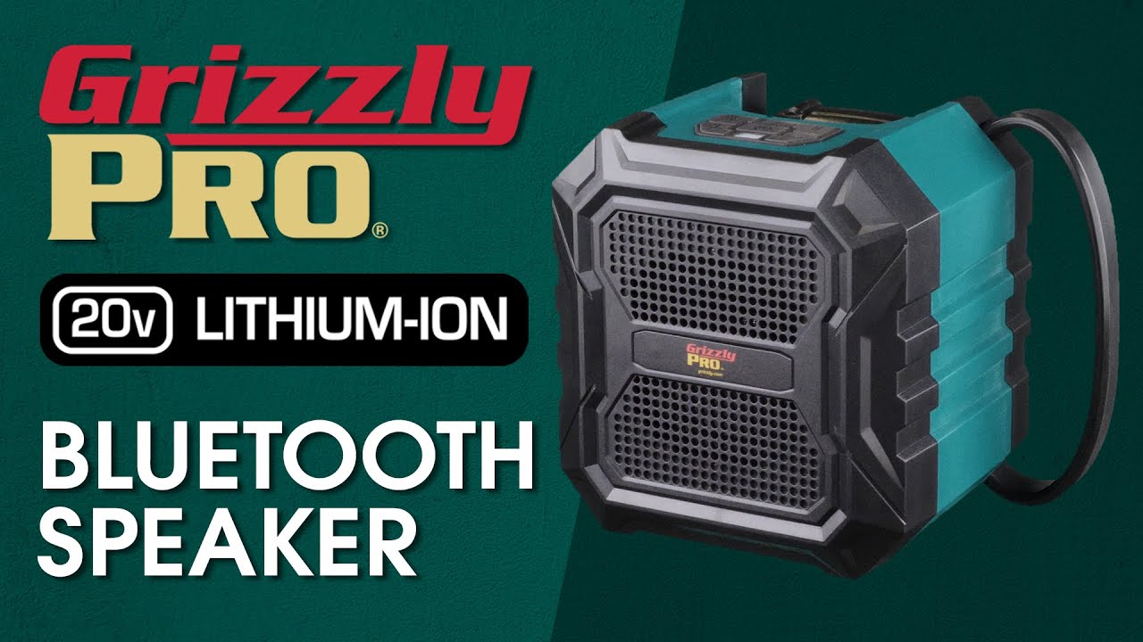 Grizzly PRO Bluetooth Speaker 20V Li-Ion T30300