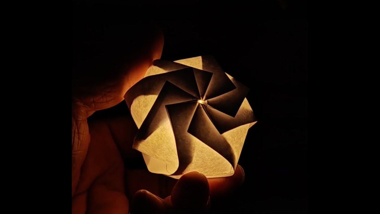 Origamic Sphere Light (8-Flap) | Step-by-Step Tutorial + Free PDF Template