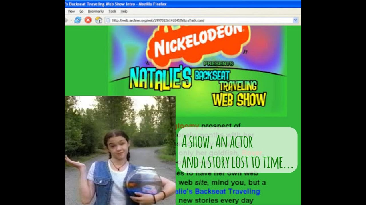 Nickelodeon’s forgotten Webshow and an actor lost to time