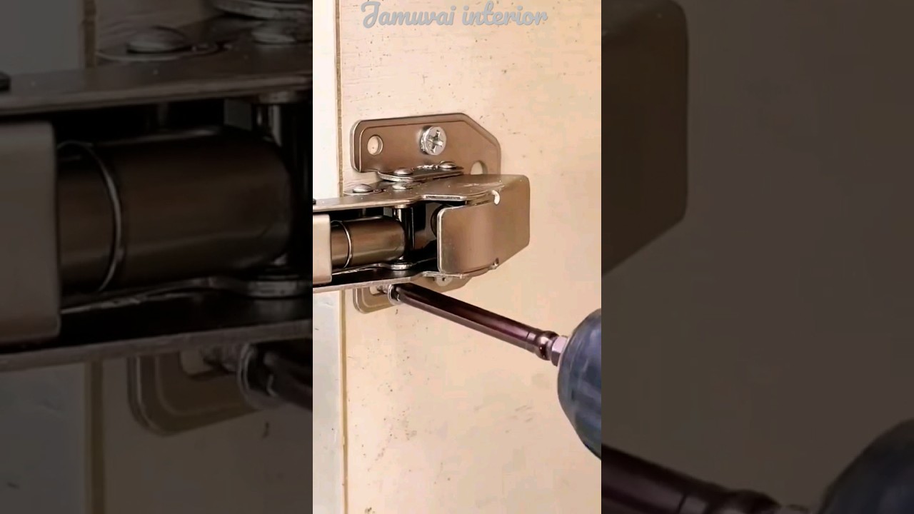 HYDRAULIC SOFT CLOSE AUTO HINGE INSTALLING #interiordesign #wooden #interior #modularkitchen #art