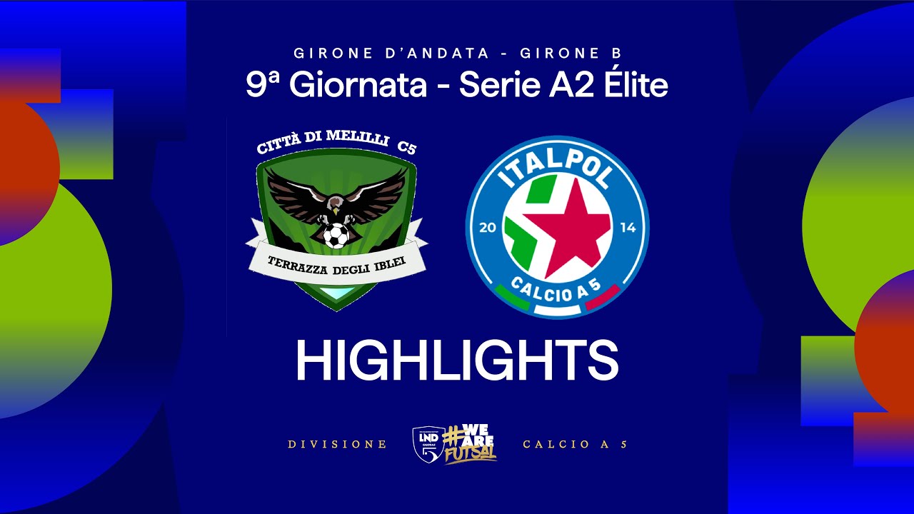 Città di Melilli-Italpol 4-4 | Gol e highlights | 9ª giornata | Serie A2 Élite 2025/2026 - Girone B