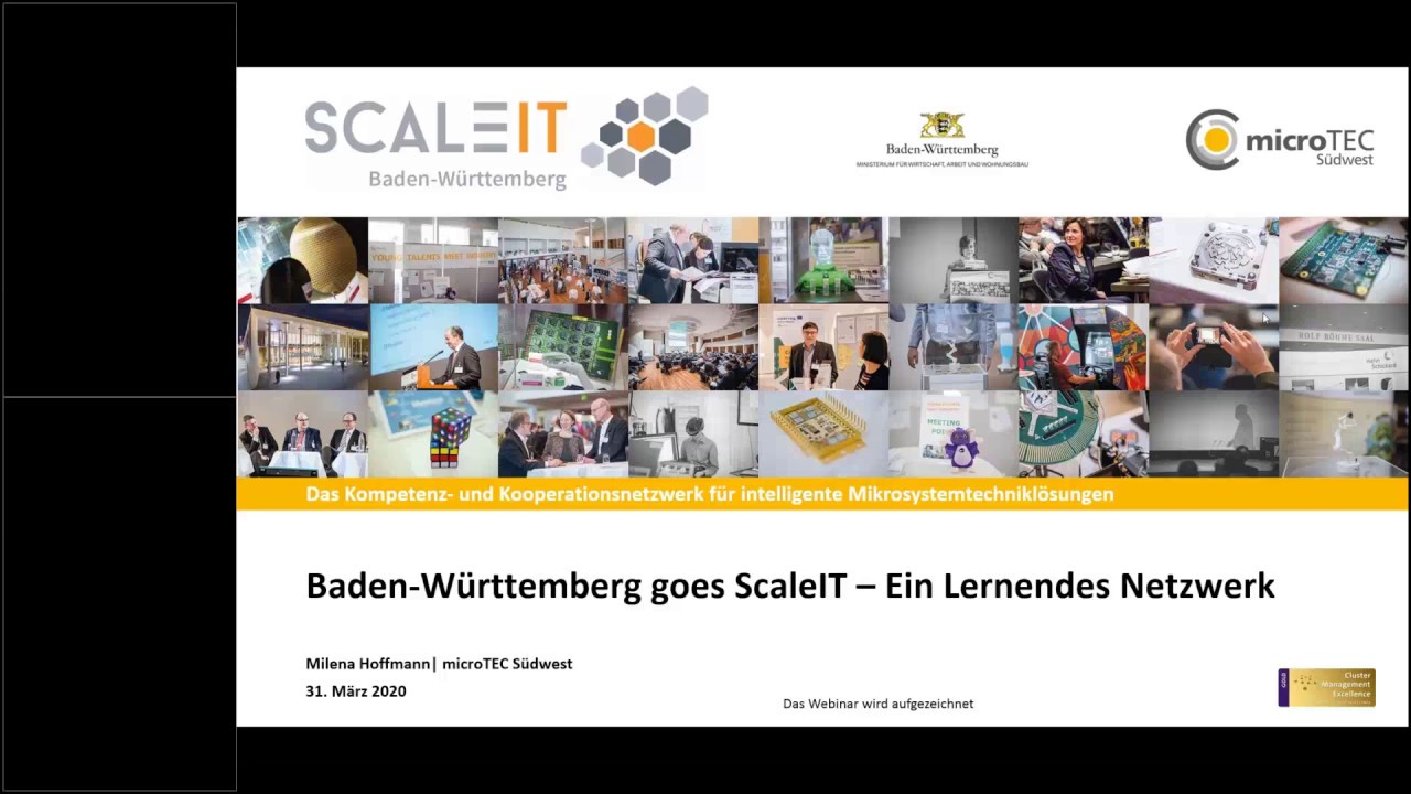 ScaleIT-Webinar vom 31.3.: Baden-Württemberg goes ScaleIT
