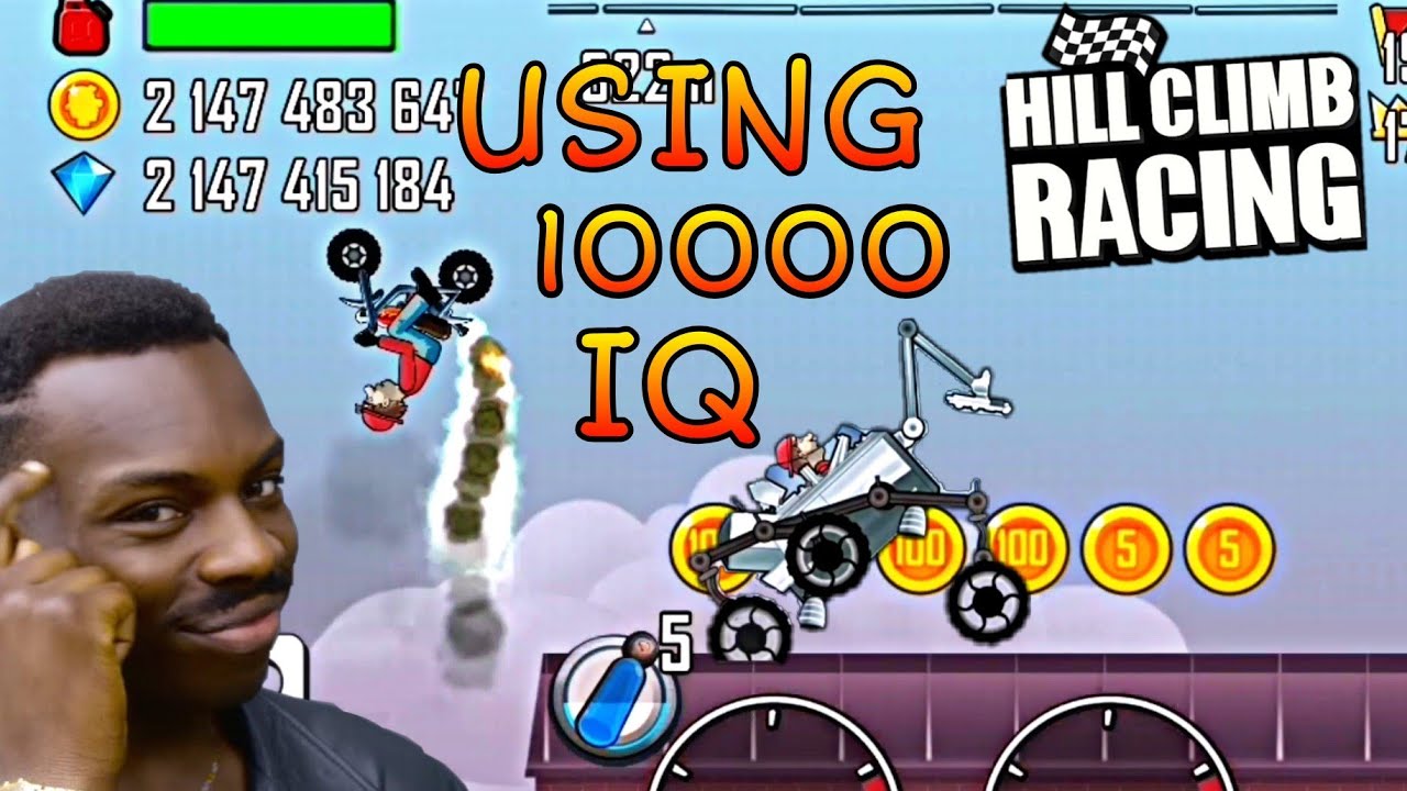 USING 10,000 IQ IN HILL CLIMB RACING || FUNNY MOMENTS 😂 || ❤️