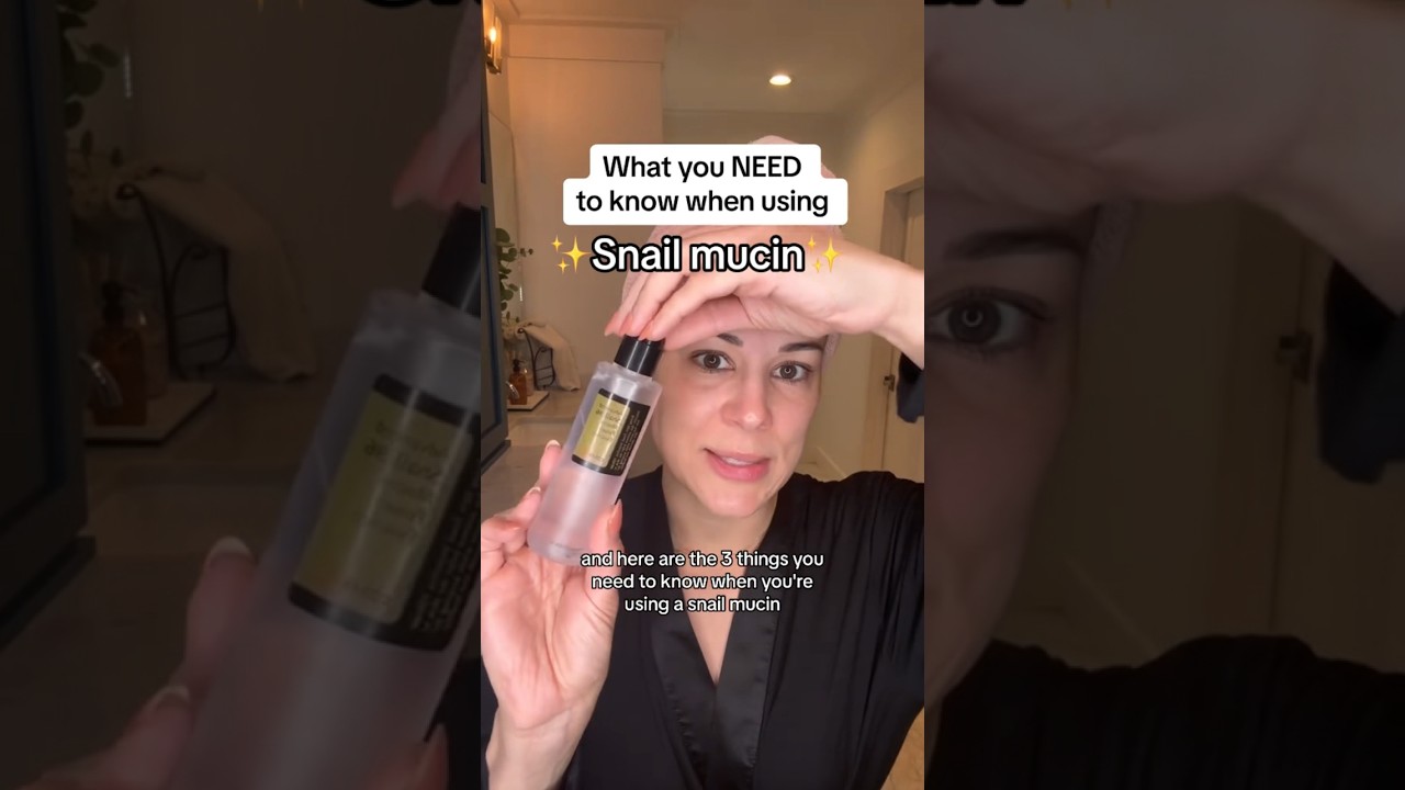 Dermatologist Reveals BEST Ways To Use SNAIL MUCIN | #shorts #skincare |