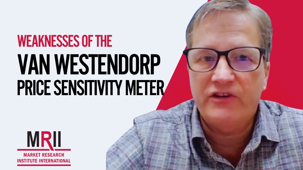 Weaknesses of the Van Westendorp Price Sensitivity Meter
