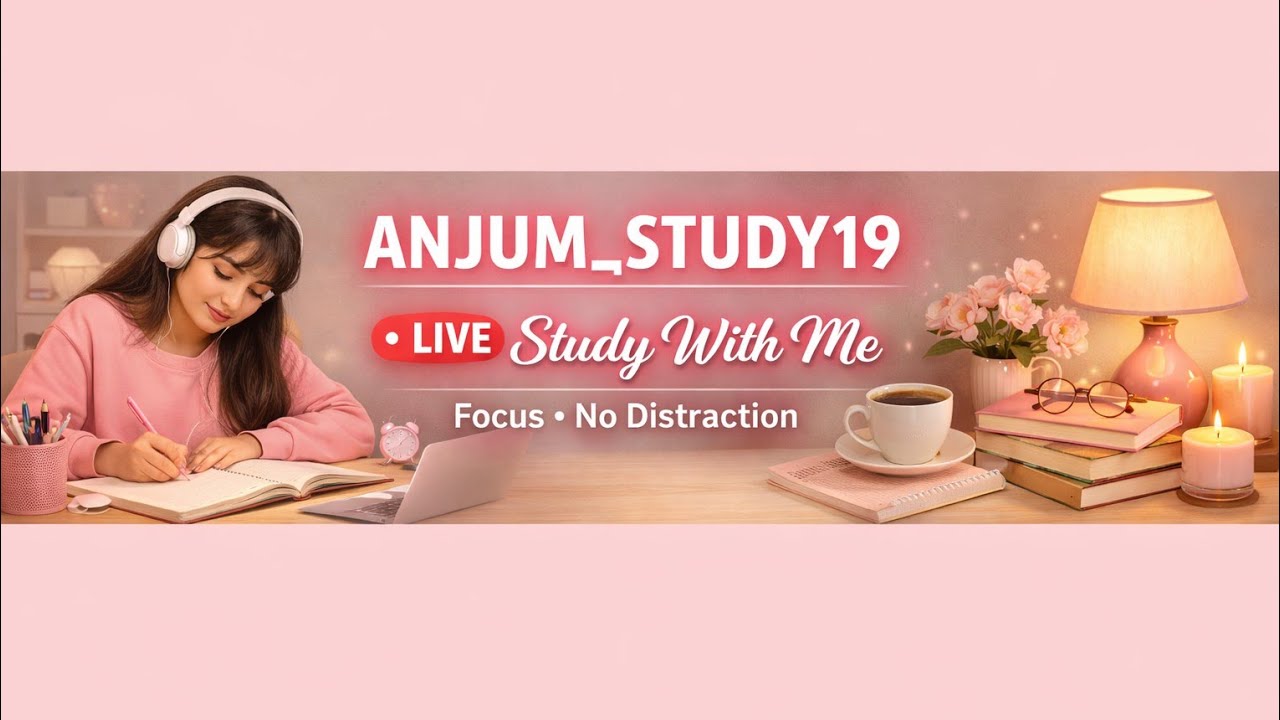 Anjum Study is live! happy good night everyone 😄😊💖💖 please sppourt eachother 🙏🙏✅